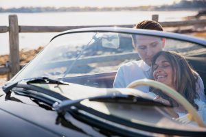 Durkin_Ambroziak_Newlyred Photo + Film_IMG_9254_low Coastal Engagement with Vintage Speedster & Editorial Edge