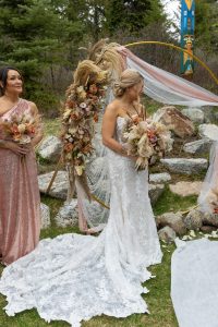 Britta and Synjin's Backyard Boho Wedding