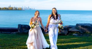 Stephanie and Paige's Beautiful Waterside Wedding at Promontory Point in Chicago