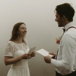 Rebecca and Jackson's Moody Elopement of Rugged Beauty at Hawksbill Crag