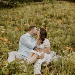 Gilmore_Blaxton_Katie Dawn Photo_AG6I3837_low Shannon and Connor's Mountain Engagement in the Wildflower Meadows of Crested Butte