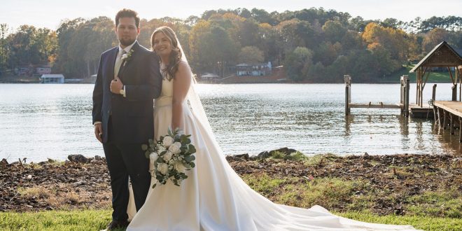 Kaylee and Alec's Lakeside Autumn Micro Wedding at Lake Norman