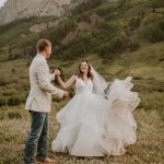 Hampton_Hampton_Katie Dawn Photo_AG6I1081_low Stormy and TJ's Outdoor Elopement at an Alpine Lake in Crested Butte