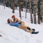 Devon & Alex Engagements Alex and Devon's Cross Country Ski Adventure Engagement