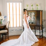 Katie and Ryan's Elegant Blue and White Spring Wedding at The Highland Manor
