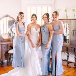 Katie and Ryan's Elegant Blue and White Spring Wedding at The Highland Manor