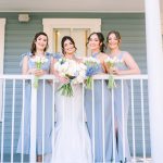 Katie and Ryan's Elegant Blue and White Spring Wedding at The Highland Manor
