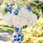 Katie and Ryan's Elegant Blue and White Spring Wedding at The Highland Manor