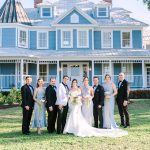 Katie and Ryan's Elegant Blue and White Spring Wedding at The Highland Manor