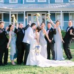 Katie and Ryan's Elegant Blue and White Spring Wedding at The Highland Manor