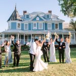 Katie and Ryan's Elegant Blue and White Spring Wedding at The Highland Manor