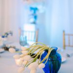 Katie and Ryan's Elegant Blue and White Spring Wedding at The Highland Manor
