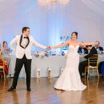 Katie and Ryan's Elegant Blue and White Spring Wedding at The Highland Manor