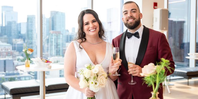 Elena and Eric's Vibrant and Scenic Wedding at The Globe and Mail Centre