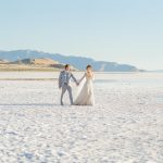 Intimate Sunset Elopement Styled Shoot at Utah’s Iconic Pink Lake