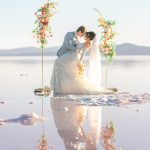 Intimate Sunset Elopement Styled Shoot at Utah’s Iconic Pink Lake