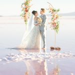 Intimate Sunset Elopement Styled Shoot at Utah’s Iconic Pink Lake
