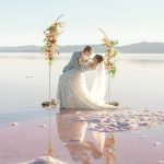 Intimate Sunset Elopement Styled Shoot at Utah’s Iconic Pink Lake